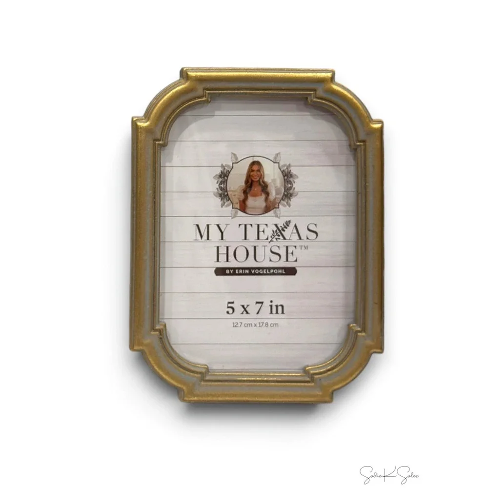 My Texas House 5x7 Gold Tabletop Picture Frame